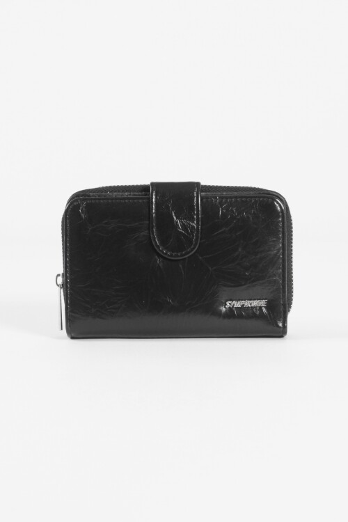 Billetera flap texture negro