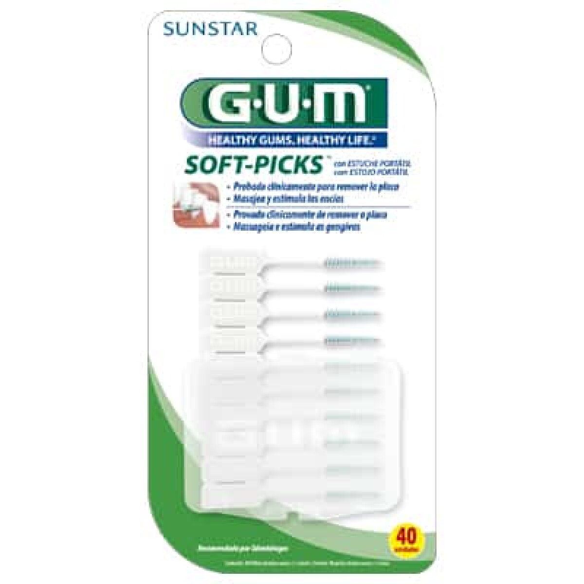 Cepillo Interdental Gum Soft Picks 40 Unidades 