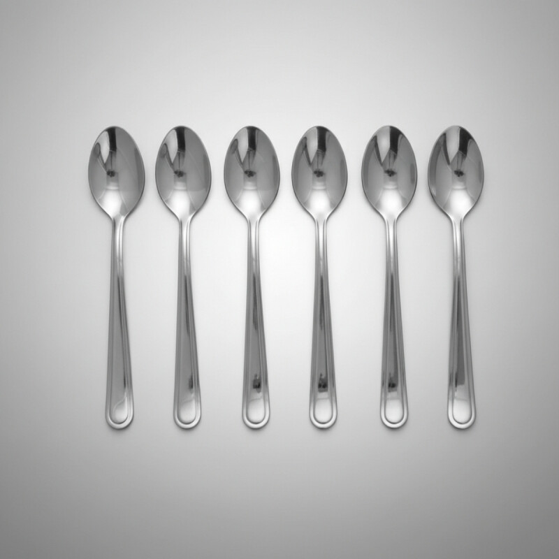 Set x6 mini cucharas PLATEADO