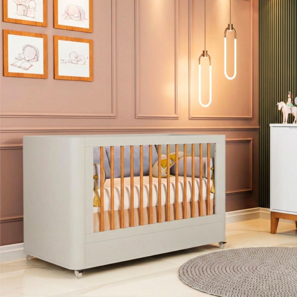 Cuna Convertible Bebé - Boom Gris