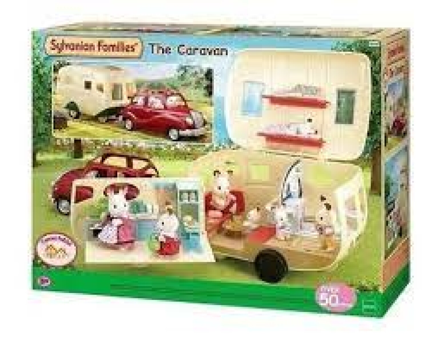 Sylvanian Families Coche Caravana Familiar Remolque 5045 