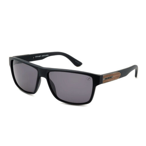 Lentes De Sol Bambu E Madeira Cuadrado - Unisex Negro/Negro