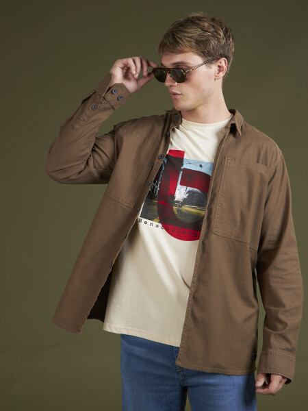 OVERSHIRT SPICA MARRON