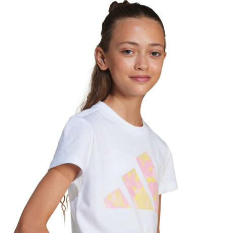 Remera Seasonal Essentials Flower de Niños Blanco