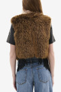 CHALECO FUR DEDRA Marron