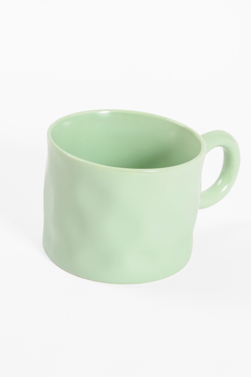 Taza cerámica verde