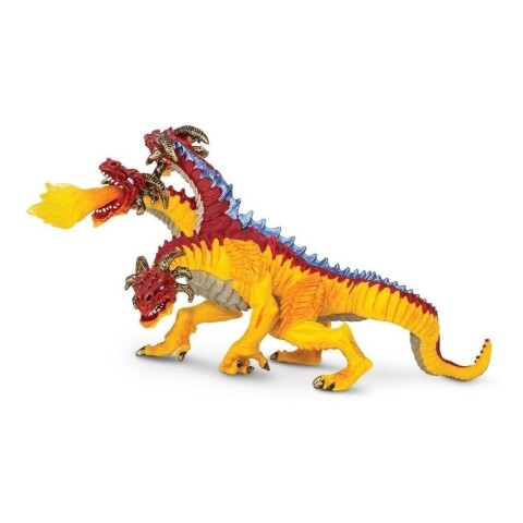 Safari Dragon Fuego 3 Cabezas Figura De Coleccion Animal Safari Dragon Fuego 3 Cabezas Figura De Coleccion Animal