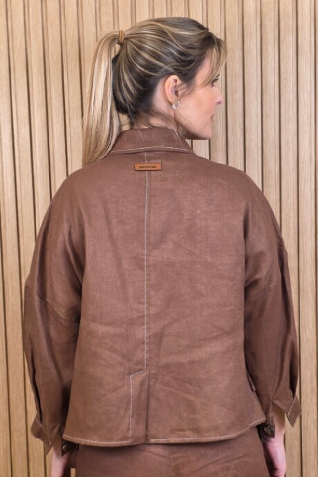 Sobrecamisa Greta Chocolate