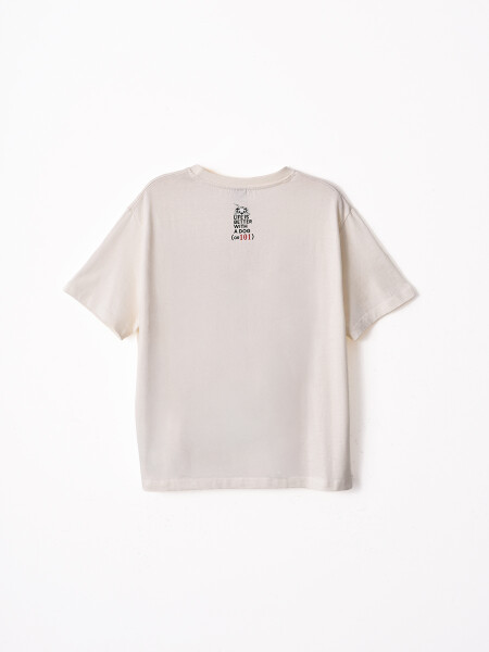 REMERA 101 DALMATAS OFF WHITE