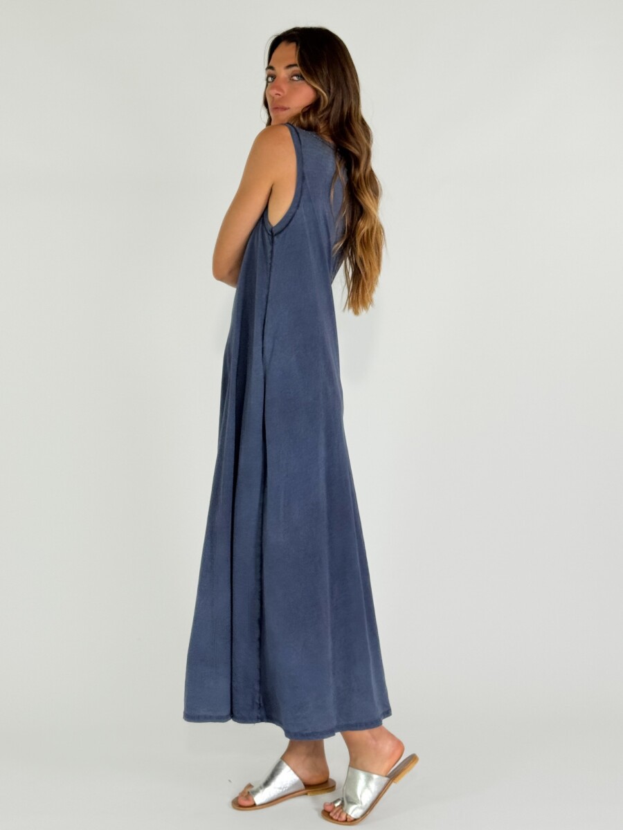 VESTIDO LAZARO - AZUL 