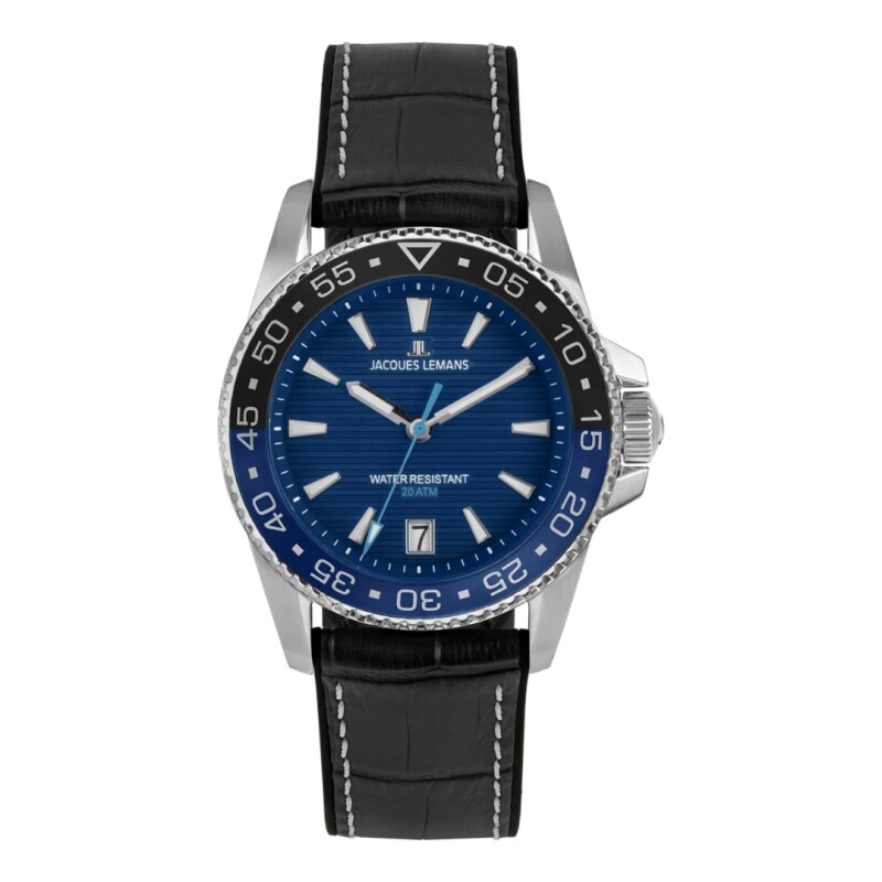 Reloj Jacques Lemans 1-2205B para hombre con correa de cuero Reloj Jacques Lemans 1-2205b Para Hombre Con Correa De Cuero