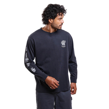 Remera Maui and Sons Manga Larga - Seek - Negro Remera Maui and Sons Manga Larga - Seek - Negro