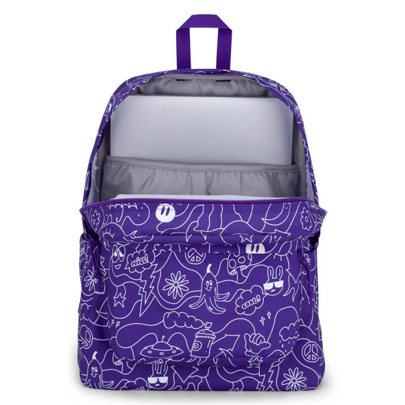 Mochila Portalaptop Superbreak Plus Dub Doodle Purple