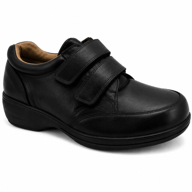 Zapatos de Mujer Lombardino Casual Diabetic Negro
