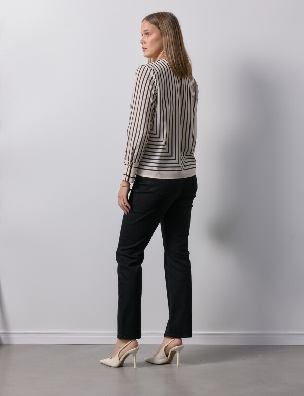 Blusa Lineas BEIGE