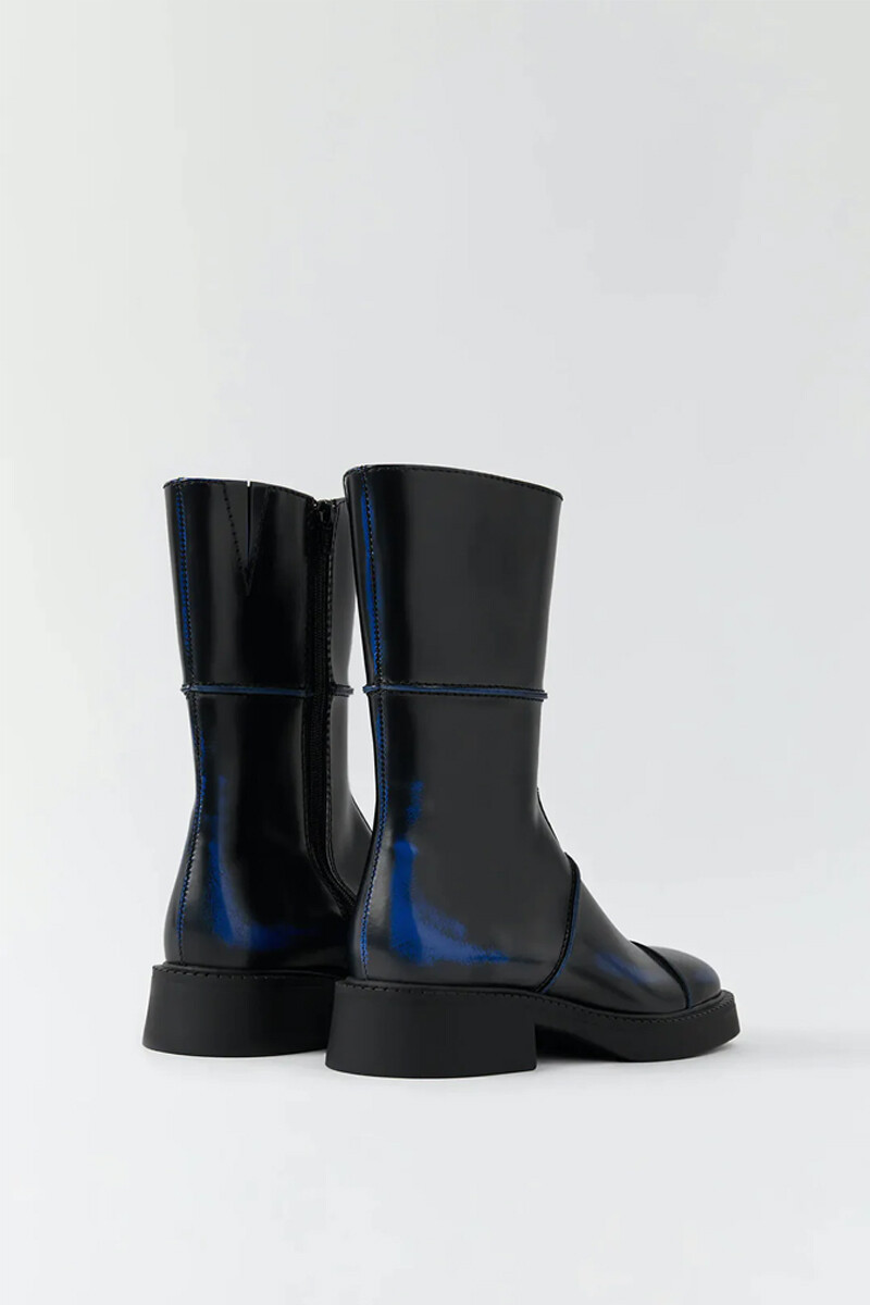 Dhalia Black And Blue Boots Black