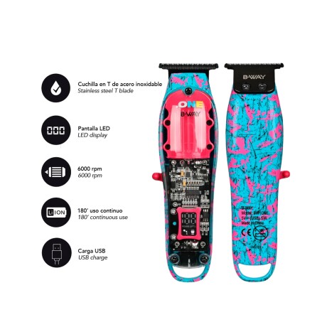 Trimmer Inalámbrico B-Way One con Accesorios Trimmer Inalámbrico B-Way One con Accesorios