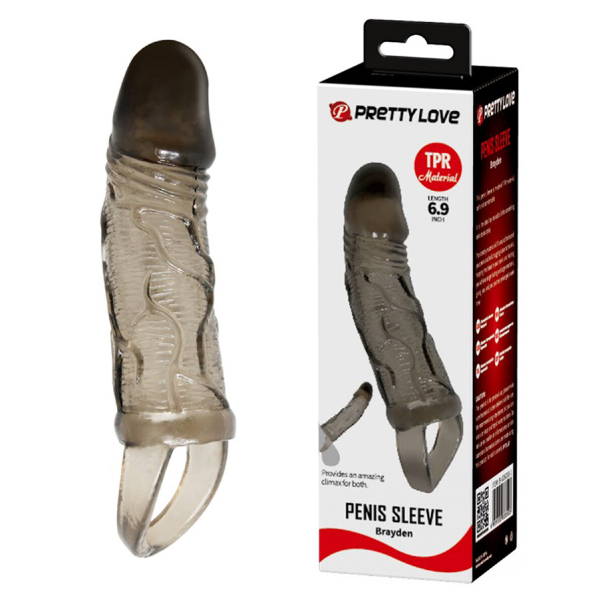 Funda Pene Brayden Penis Sleeve Pretty Love - Smoke 