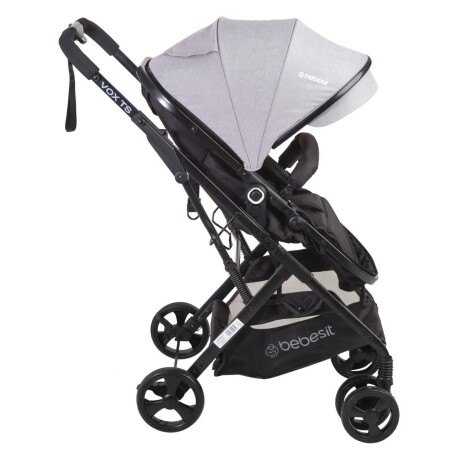 Coche de bebé Bebesit Travel System Vox con cubrepiés Gris