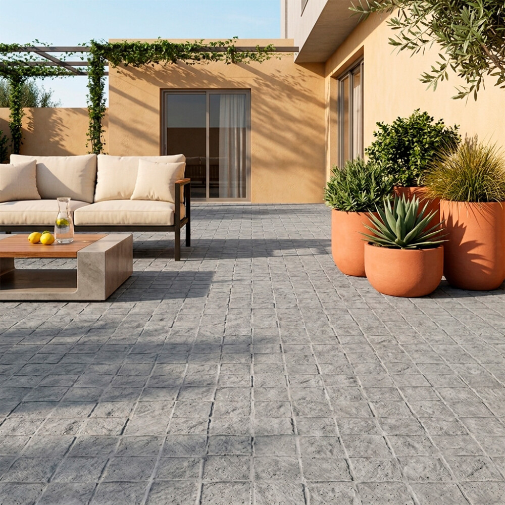 ADOQUIN RECTO COLOR GRIS 40x40 CM / caja Adoquin Recto Color Gris 40x40 Cm / Caja