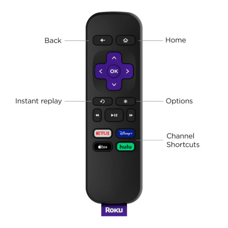 Roku Streaming Le Hd Wifi Control Remoto 001