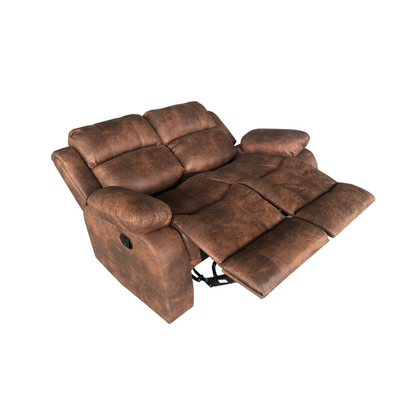 Recliner sofa 2 CUERPO color MARRON GASTADO Recliner sofa 2 CUERPO color MARRON GASTADO