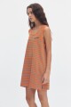 Muscu Playera Stripes Orange