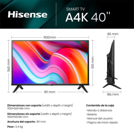 HISENSE SMART TV 40 FULL HD V01