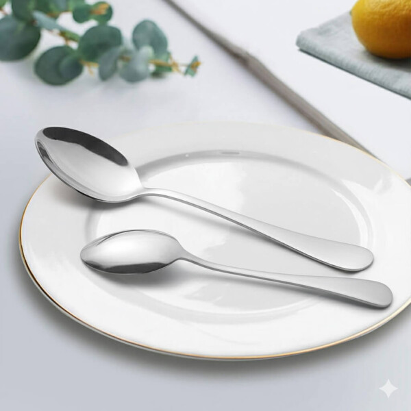 Juego de 24 Cubiertos De Acero Inoxidable Cocina Imback Plateado Juego de 24 Cubiertos De Acero Inoxidable Cocina Imback Plateado
