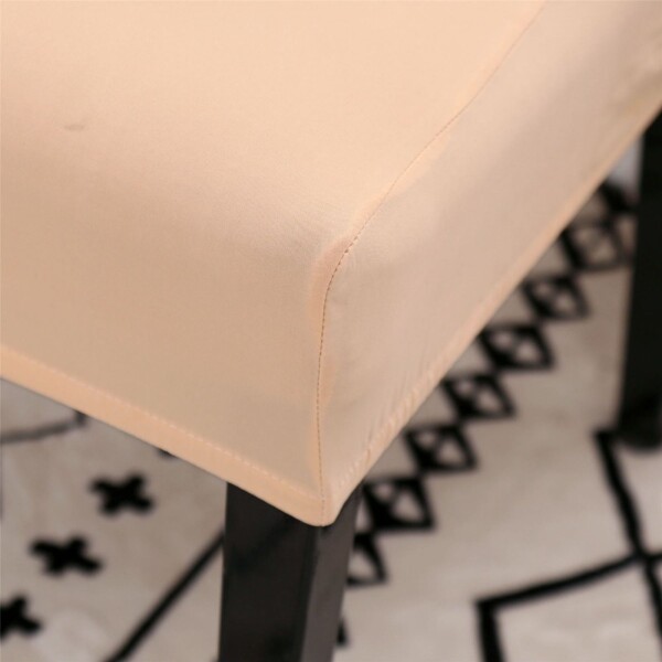 Funda Cubre Sillas Universal Comedor Elastizada Lavable X6 Color Variante Beige