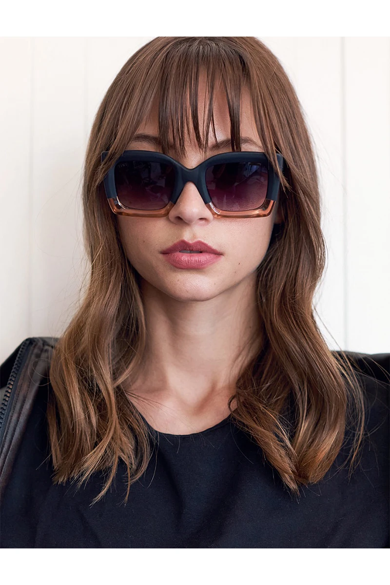 Lentes Tiwi Mali Bicolor Black/pink With Blackgradient Lenses