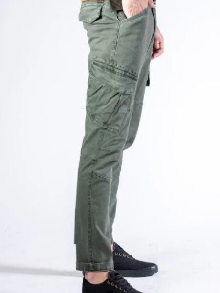 PANTALON RUSTY SHALE CARGO - VERDE — Unica Jeans