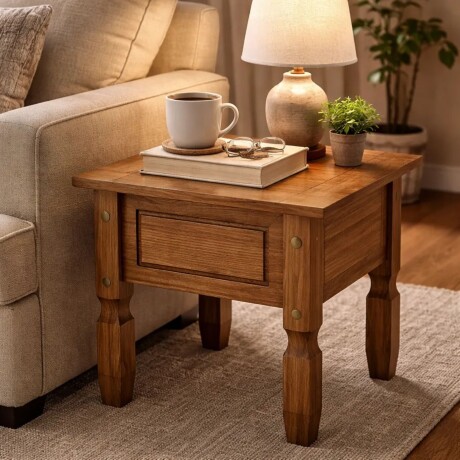 Mesa de Luz de Madera Maciza Mesa de Luz de Madera Maciza