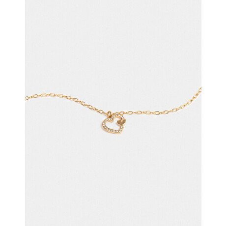 Cadena Corta Con Dije Bañada En Oro Dorado