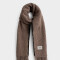 Bufandas Clasico Bufanda Con Flecos - Rojo Burdeaux