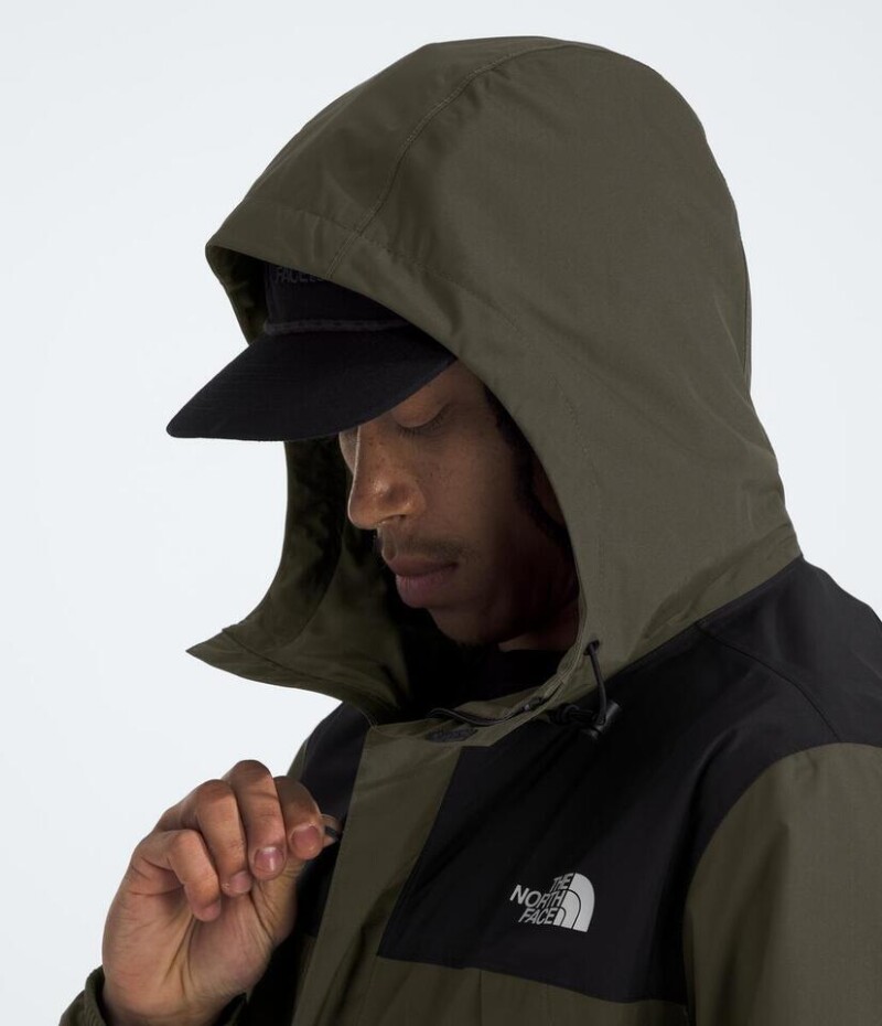 Campera Impermeable Antora hombre New Taupe Green/tnf Black