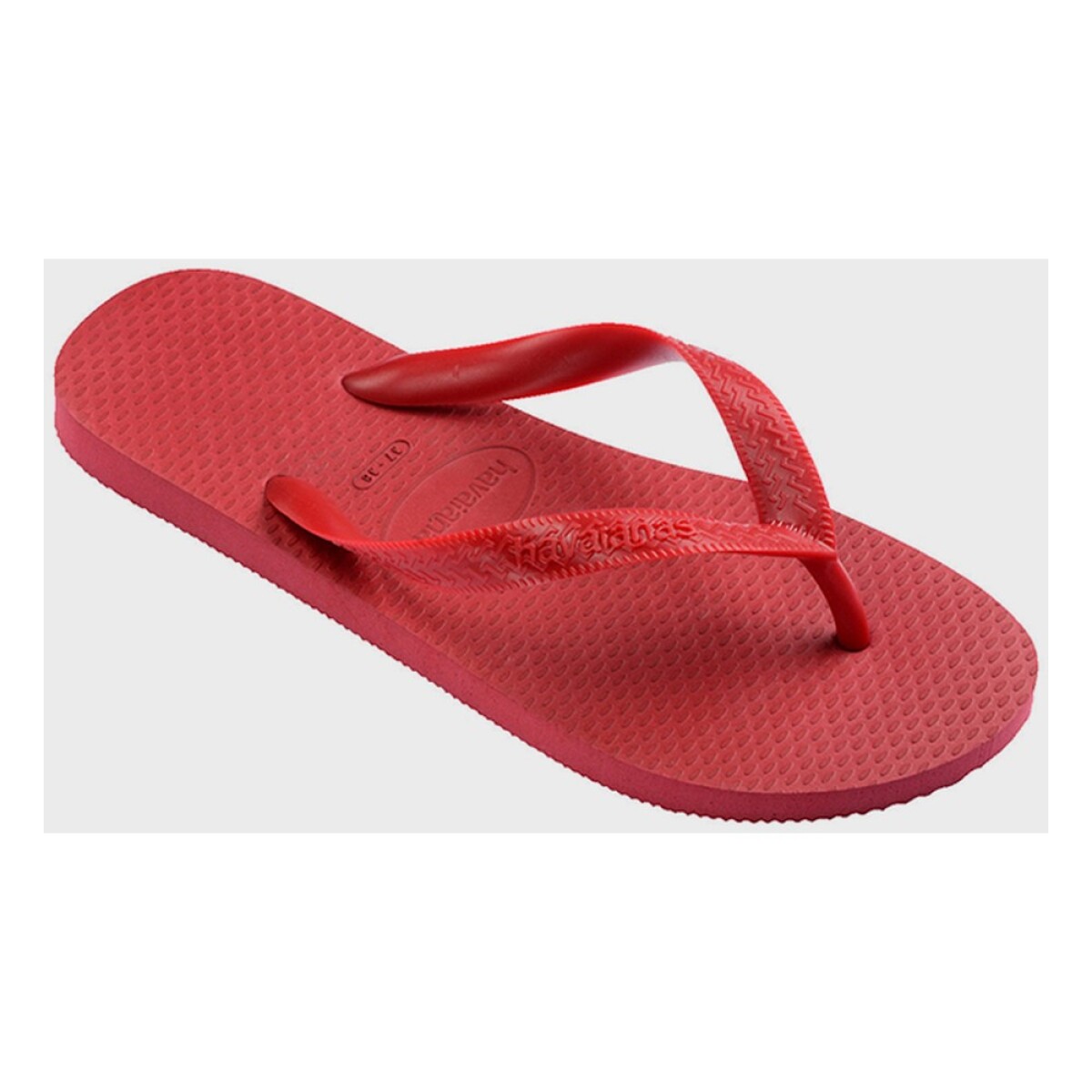 Sandalias Havaianas Color Unisex - Rojo 
