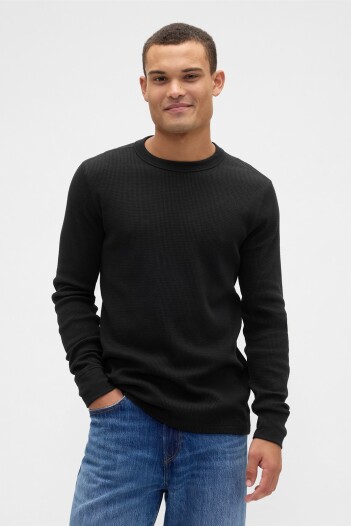 Remera Waffle Hombre Black