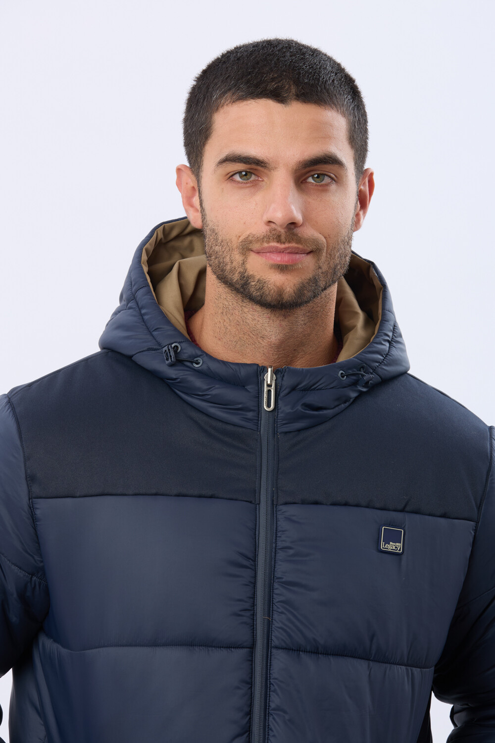 CAMPERA REVERSIBLE CAPITONEADA Azul
