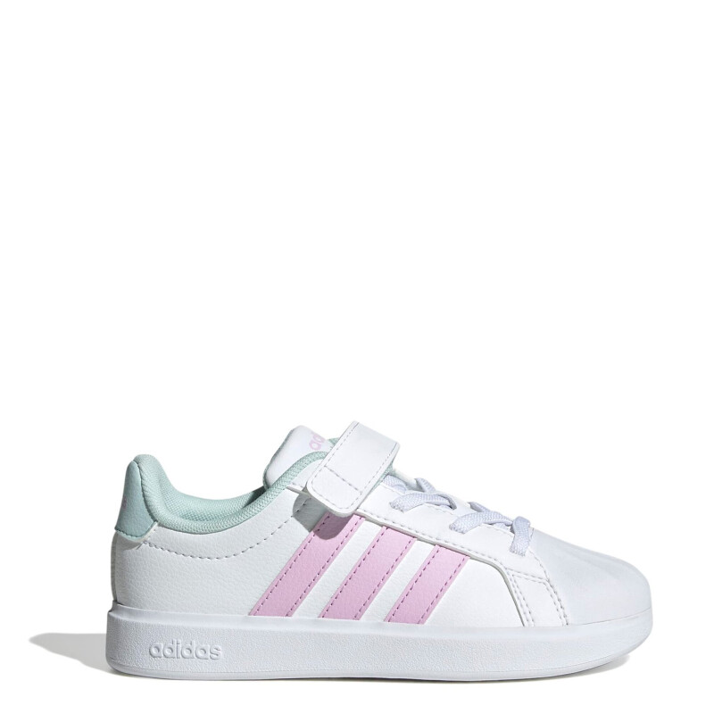 Championes de Niños Adidas Streettalk Velcro Blanco - Rosado