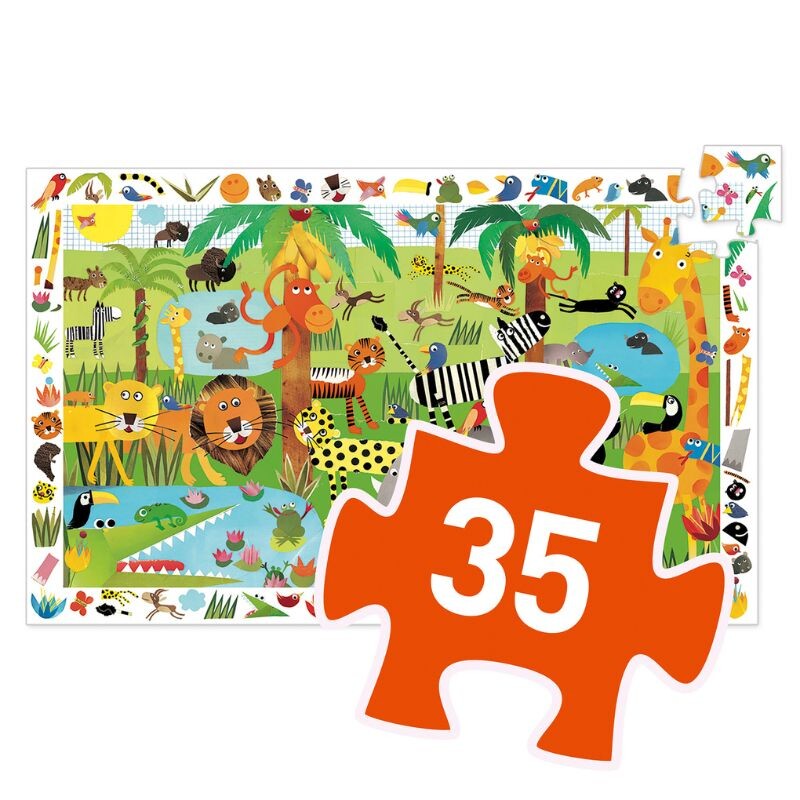 Puzzle de observación 55pcs La Jungla