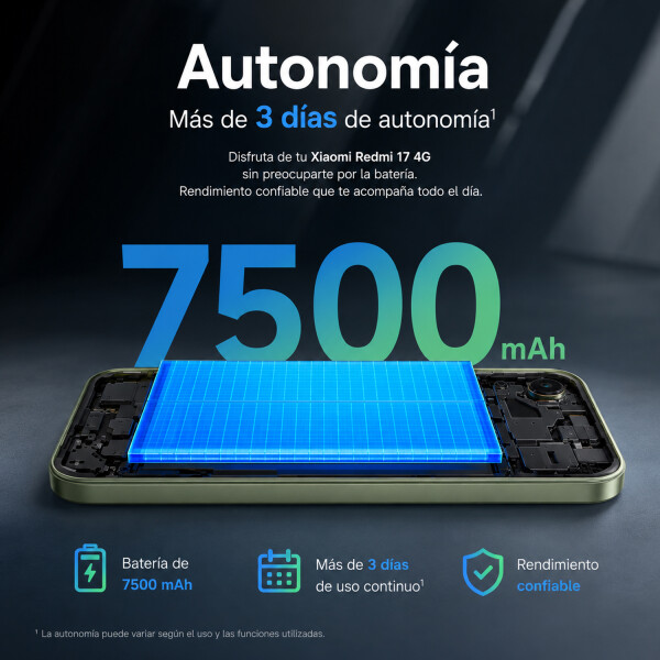 Xiaomi Redmi 17 8 (4+4)gb Ram 128gb 4g + Regalo PK XIAOMI REDMI 17 4/128 PURPURA + REGAL