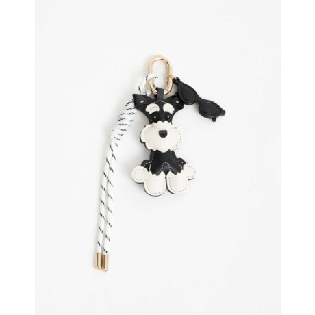 Llavero Multicharm Perro De Pu Combinacion Bicolor