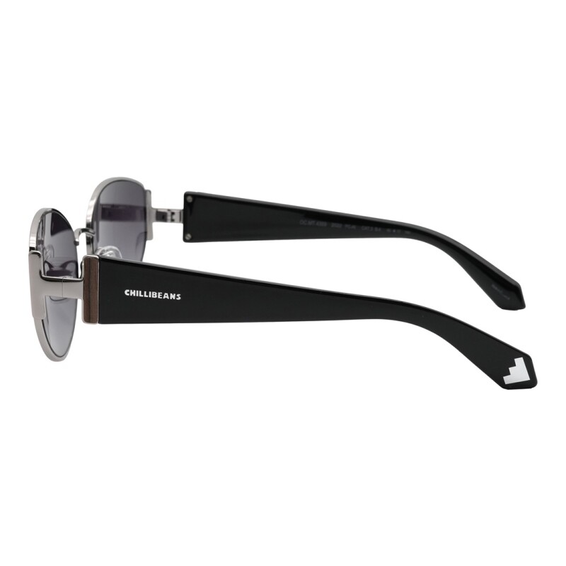 Lentes de Sol Chilli Beans Sintra Negro - Plateado
