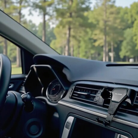Soporte de celular para auto Klasse | Ajuste automático | Color negro Soporte de celular para auto Klasse | Ajuste automático | Color negro