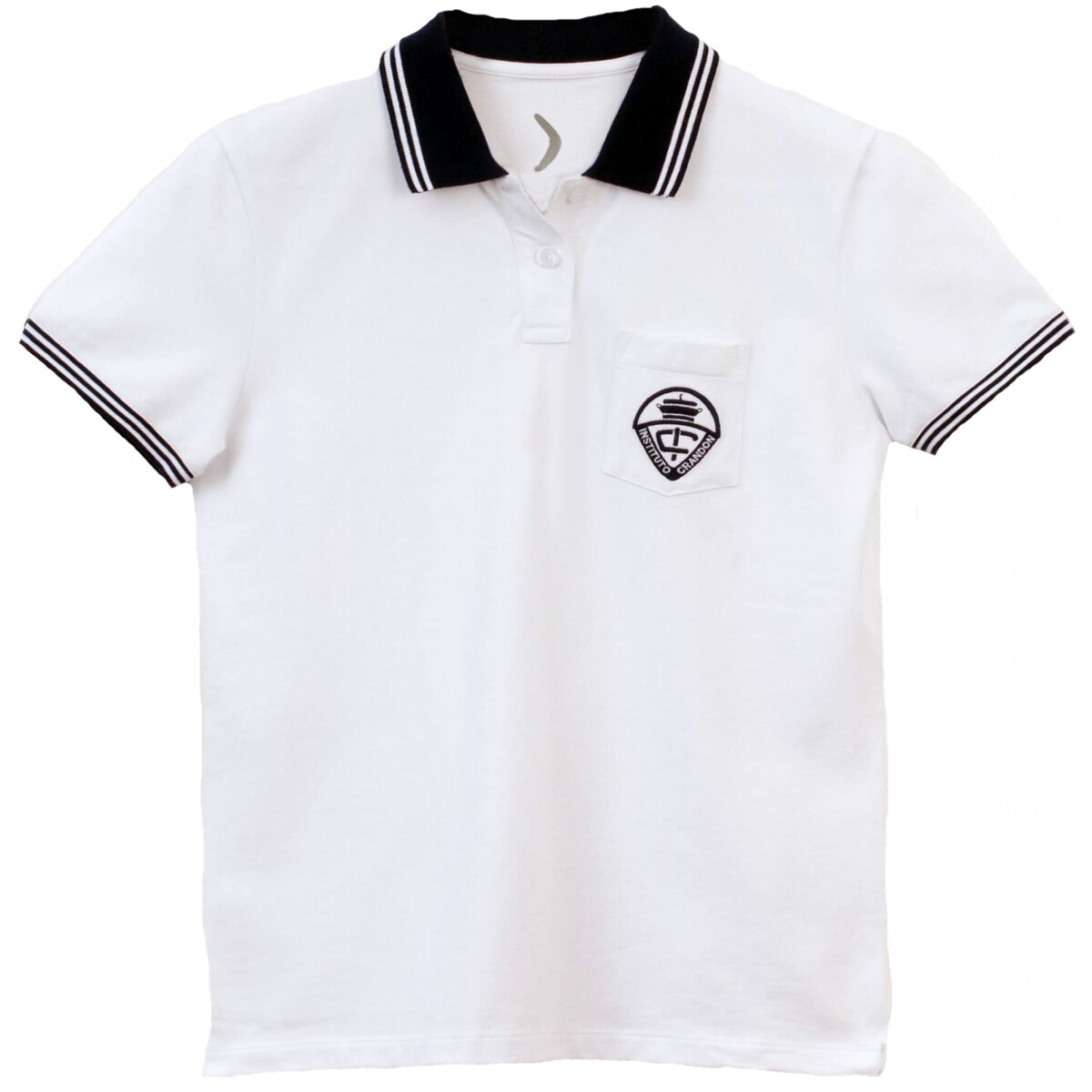 Remera Polo Instituto Crandon Blanco