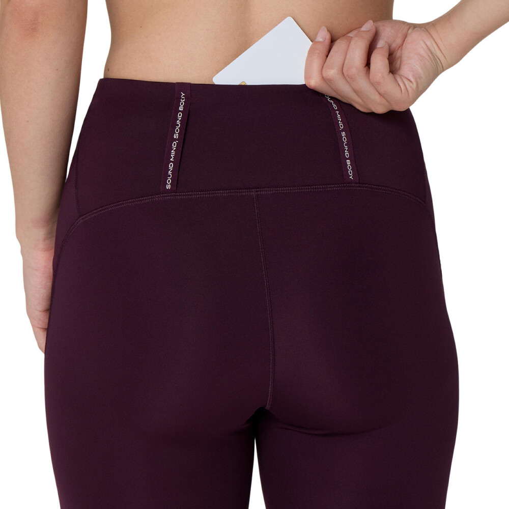 Bikers Running Road High Waist 8In Sprinter Mujer Dark Aubergine