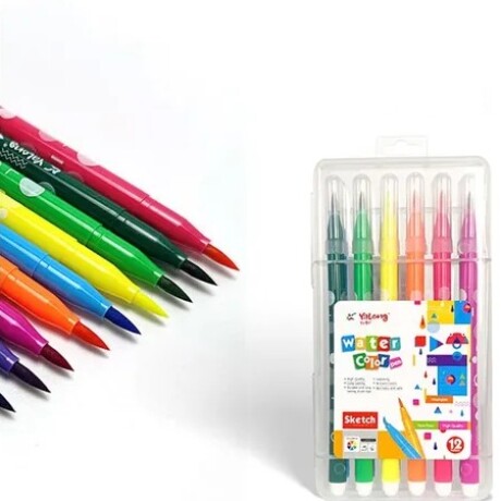 MARCADORES PUNTA PINCEL X12 YALONG 001