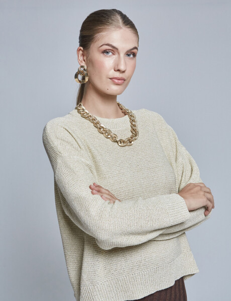 Sweater lurex crudo