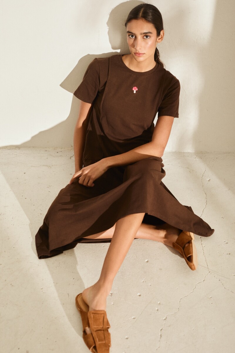 VESTIDO COTTON SIERRA Pre Venta Chocolate